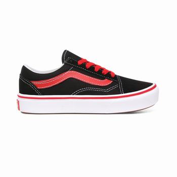 Gyerek Vans Pop ComfyCush Old Skool Tornacipő VA5382409 Fekete/Piros